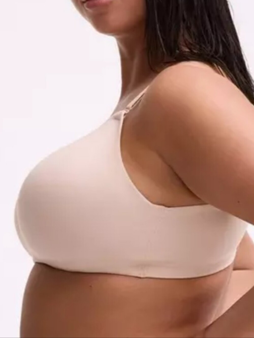 Torrid Feelthe Fit Bra Sz40G Wireless Ligh Cream Pink Adjustable Straps Comfy - Picture 14 of 15